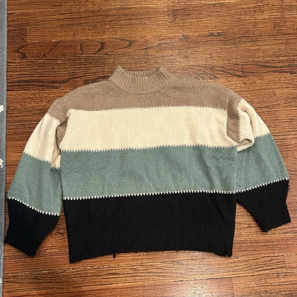 Elan Colorblock Sweater - Picture 1 of 8